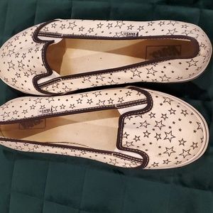 Vans star print ballet flats, size 7.5